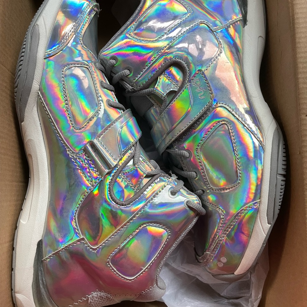 NEW Silver Shine Ryka High Tops